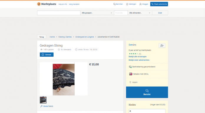 Semira op Marktplaats is een faker