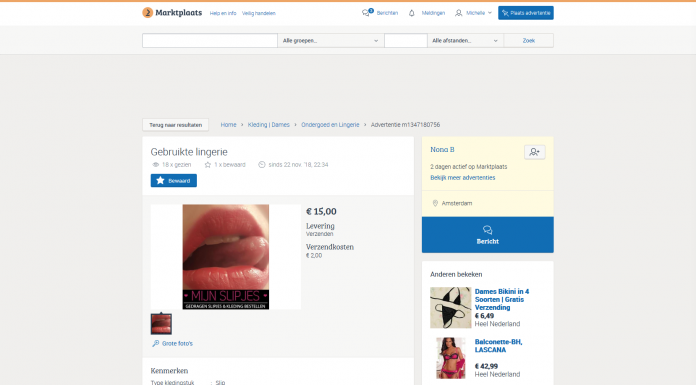 Nona B ( Manon Nona Bakker) op Marktplaats is een dief – FAKE!