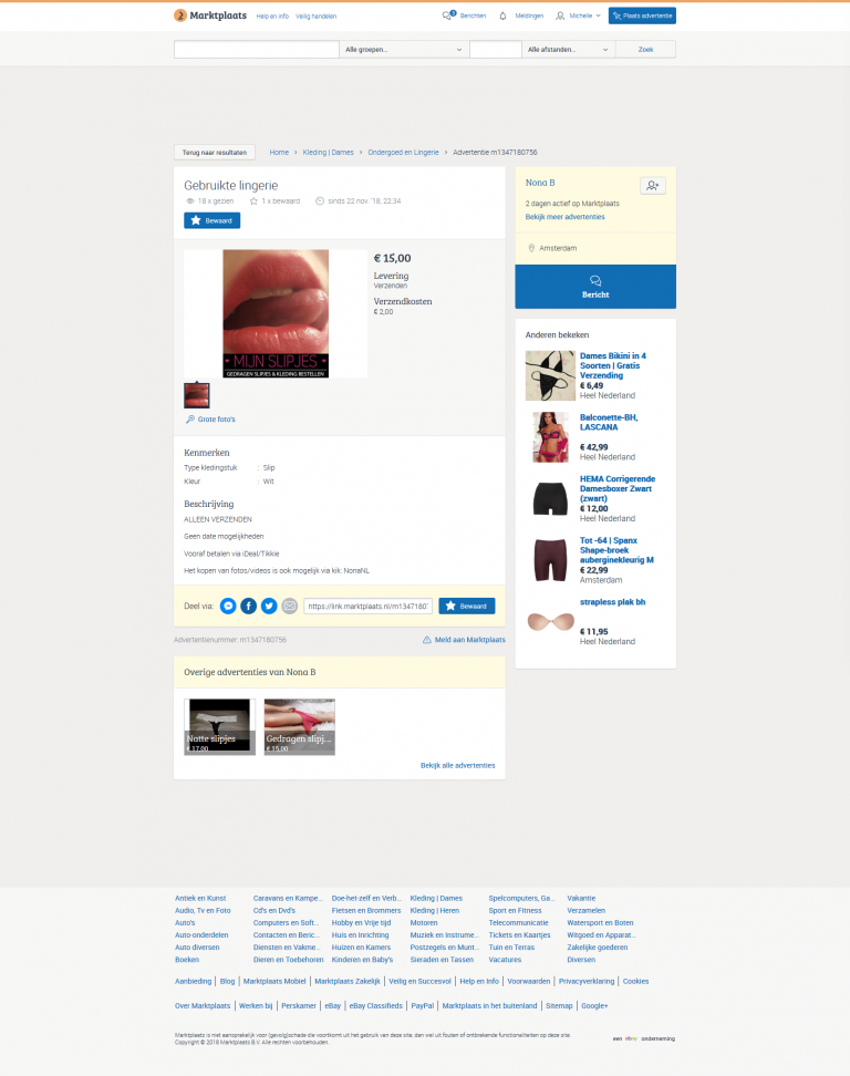 Nona B ( Manon Nona Bakker) op Marktplaats is een dief – FAKE! Nona B ( Manon Nona Bakker) op Marktplaats is een dief – FAKE!