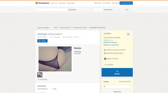 Annelieke op Marktplaats is een dief – FAKE!