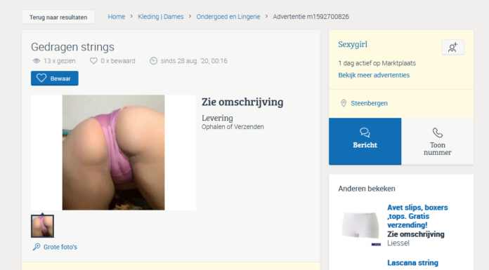 FAKER EXPOSED – Sexygirly2020 op Marktplaats